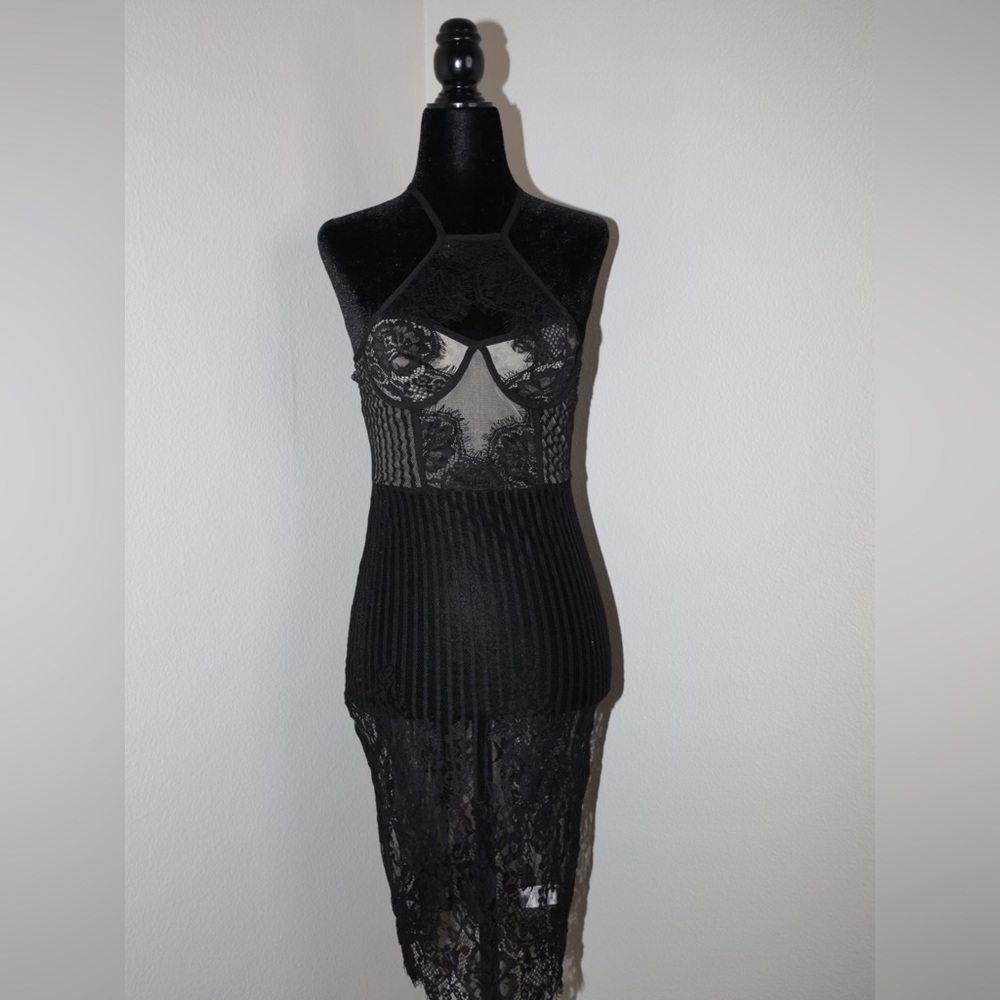 Sexy lace see though dress!